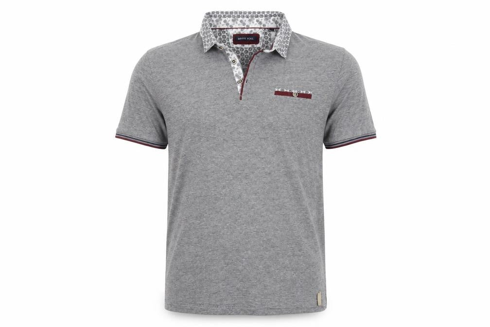 Brave Soul Men's Grey Polo Shirt, M, Short Sleeve