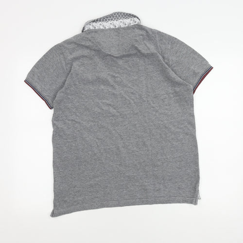 Brave Soul Men's Grey Polo Shirt, M, Short Sleeve