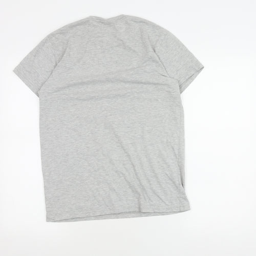Disney Men's Grey Mickey Mouse Graphic T-Shirt Medium