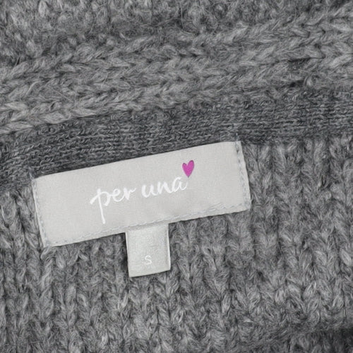 Marks and Spencer Grey Women's Jumper, Small, Boat Neck