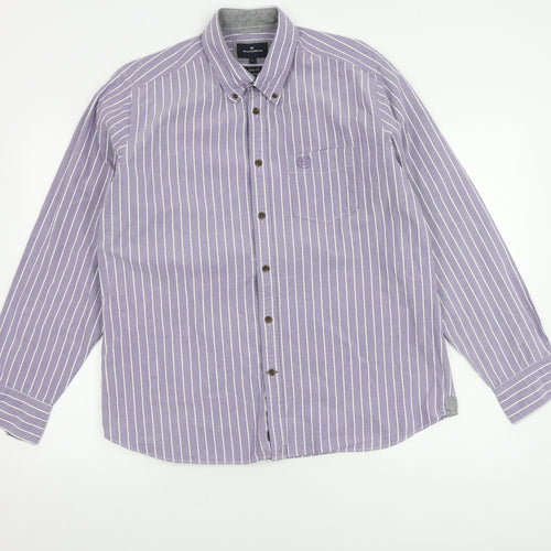 Marks and Spencer Men's Purple Slim Fit Shirt