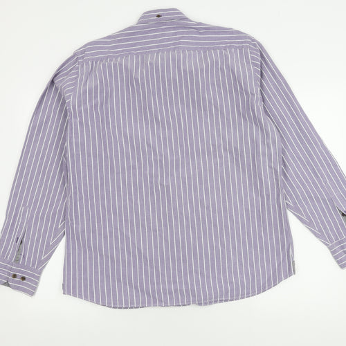 Marks and Spencer Men's Purple Slim Fit Shirt