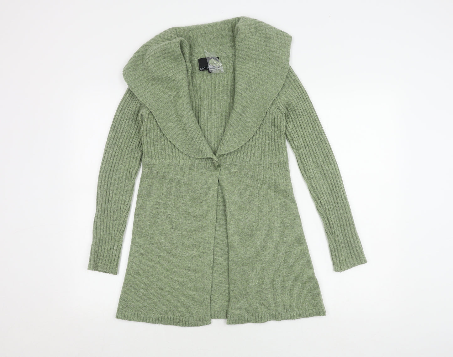 Cynthia Rowley Women's Green Cardigan Jumper Size S
