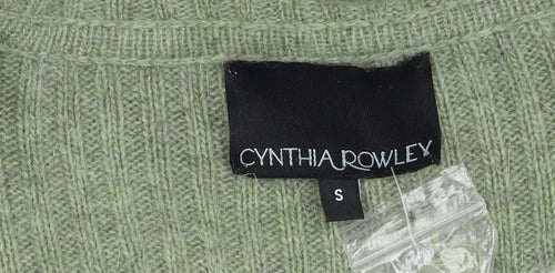 Cynthia Rowley Women's Green Cardigan Jumper Size S