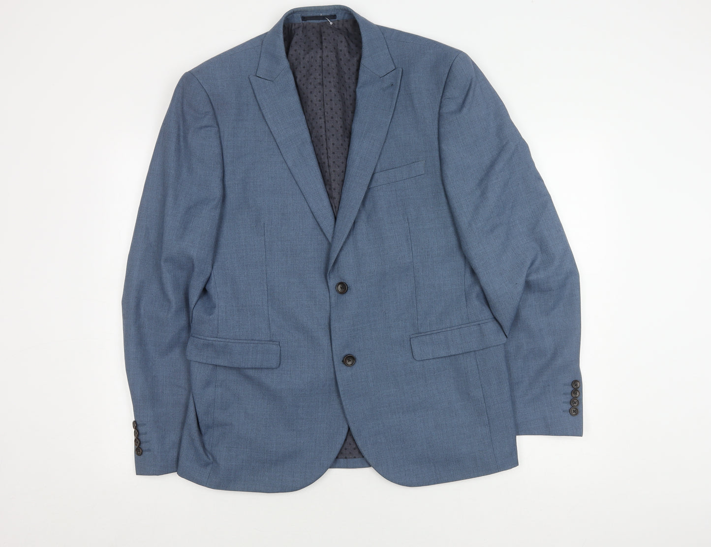 Next Men's Blue Blazer 42R Regular Fit Jacket