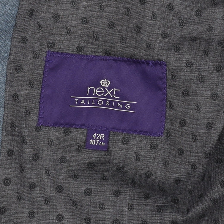 Next Men's Blue Blazer 42R Regular Fit Jacket