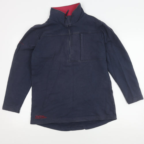 Shires Sports Men's Blue 1/2 Zip Top, Size M