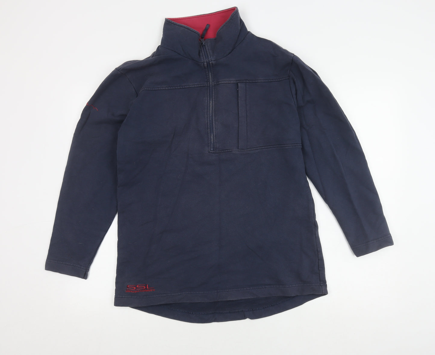 Shires Sports Men's Blue 1/2 Zip Top, Size M