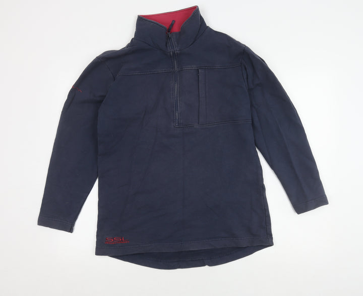 Shires Sports Men's Blue 1/2 Zip Top, Size M