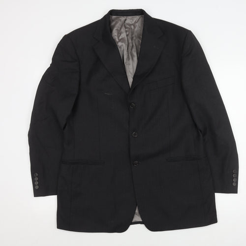 Marks and Spencer Men's Black Wool Blazer Size 42R