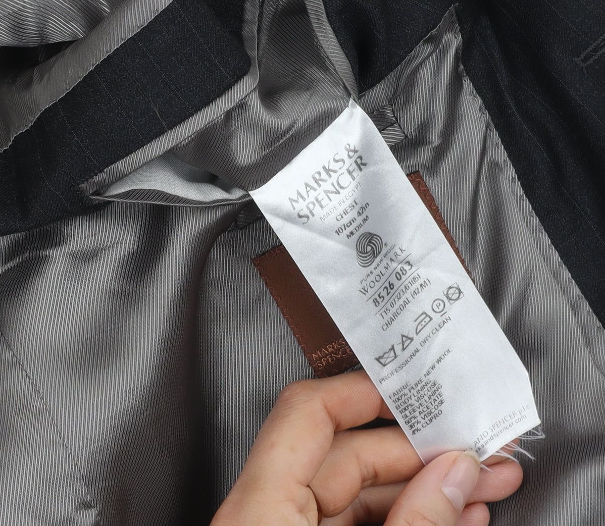 Marks and Spencer Men's Black Wool Blazer Size 42R