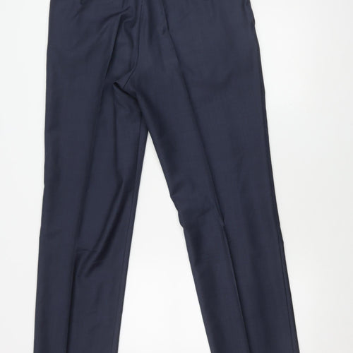 Marks and Spencer Men's Blue Trousers, Size 34