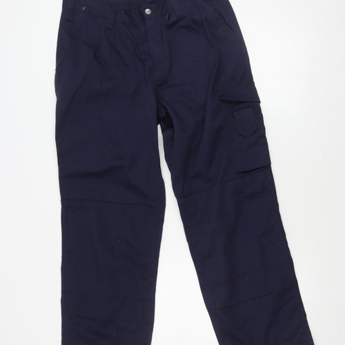 Tranemo Unisex Blue Cargo Trousers Size 34