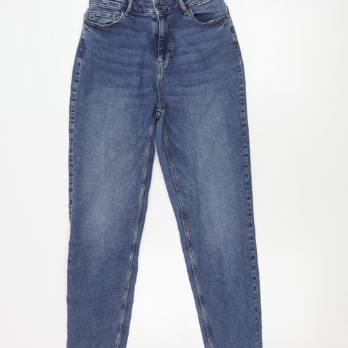 Pieces Women's Blue Denim Jeans, Medium, Cotton Blend