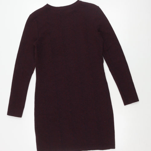 Topshop Women's Multicoloured Dress Size 12 Long Sleeve
