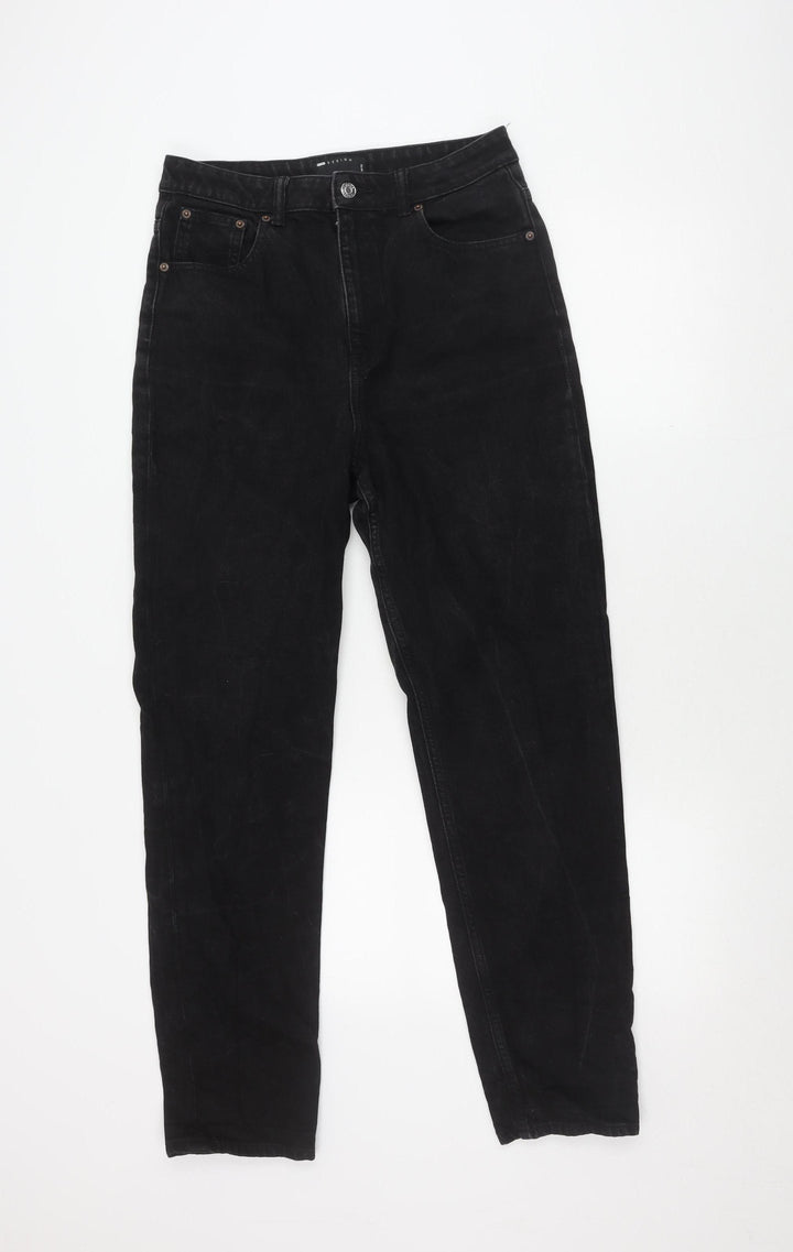 ASOS DESIGN Women's Black Straight Leg Jeans L