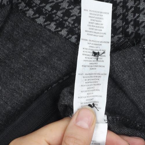 boohooMAN Men's Grey Houndstooth Jacket L