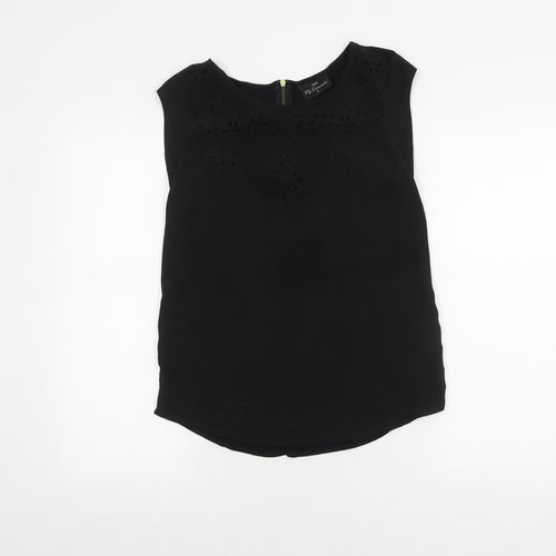 Next Women's Black Sleeveless Top - Size 8, Casual