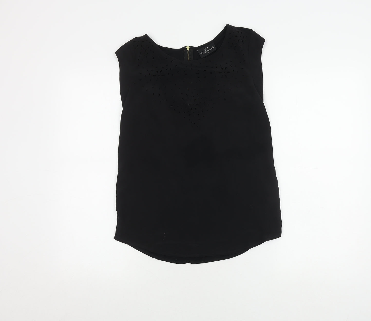 Next Women's Black Sleeveless Top - Size 8, Casual