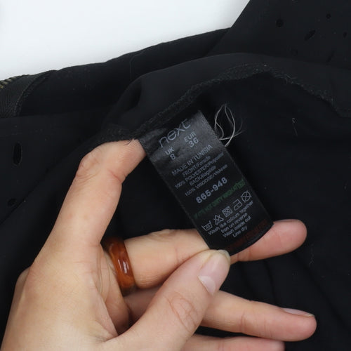 Next Women's Black Sleeveless Top - Size 8, Casual