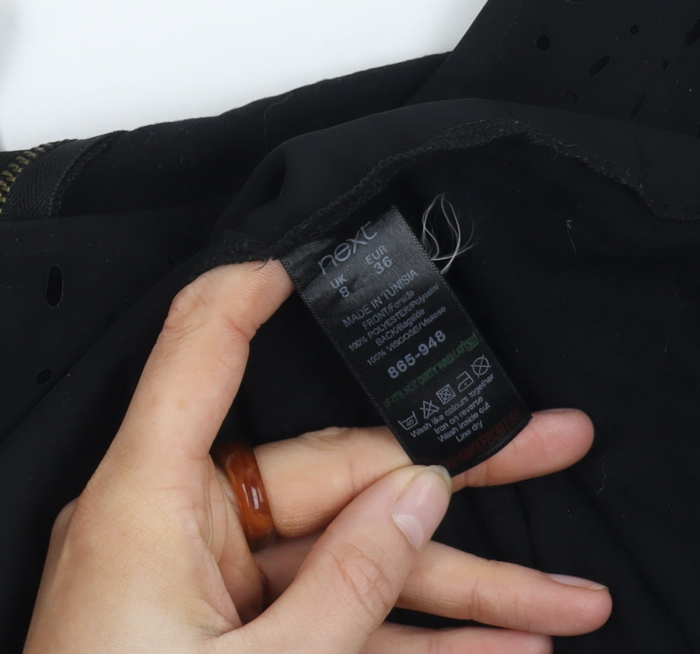 Next Women's Black Sleeveless Top - Size 8, Casual