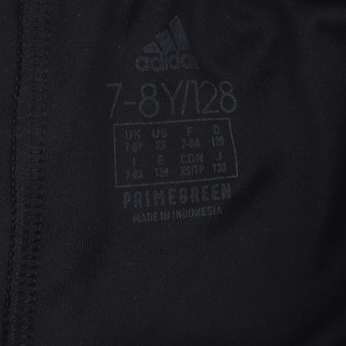 Adidas Boys Black Athletic Shorts 7-8 Years Gym Training