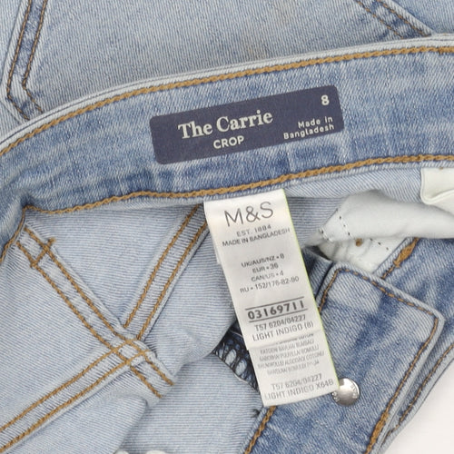 Marks and Spencer Women's Blue Cropped Jeans Size 8