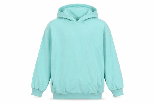 Front view of Next girls’ green pullover hoodie 11 years