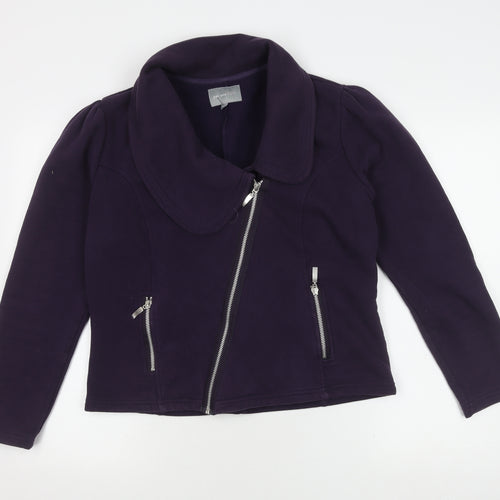 Marks and Spencer Women's Purple Motorcycle Jacket M