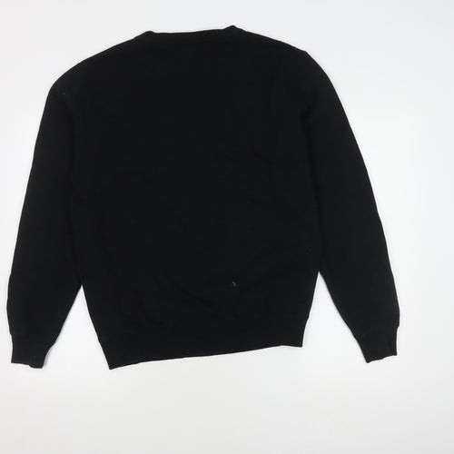 Ellesse Black Unisex Sweatshirt Size 12 Pullover Logo