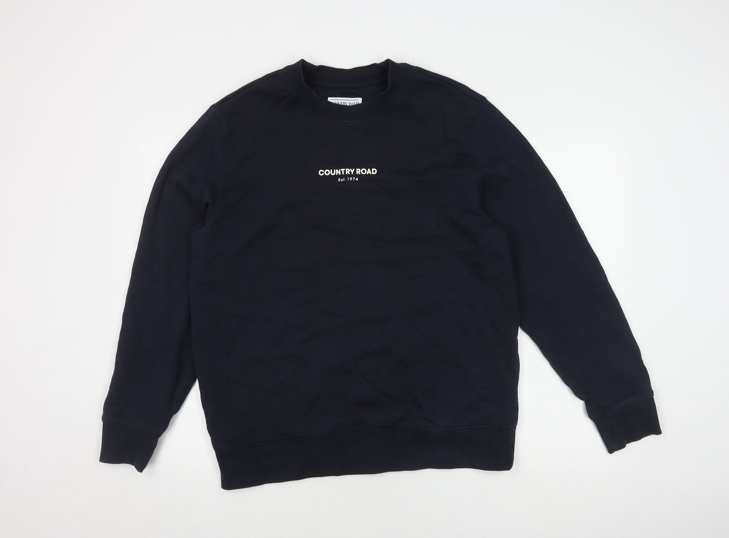 Country Road Men's Blue Pullover Sweatshirt M