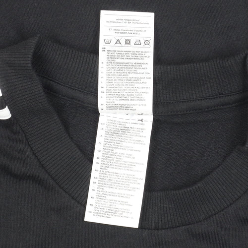 Adidas Black Logo Long Sleeve Dress XS