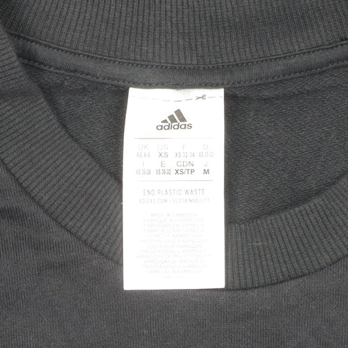 Adidas Black Logo Long Sleeve Dress XS