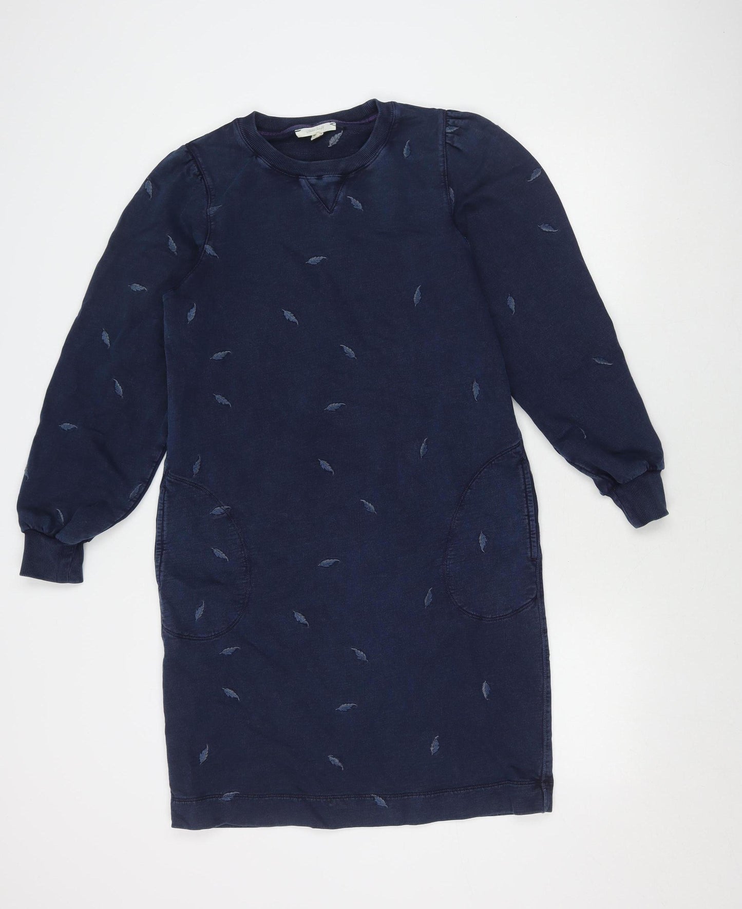 White Stuff Women's Blue Shift Dress, Size 8, Pockets