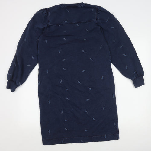 White Stuff Women's Blue Shift Dress, Size 8, Pockets