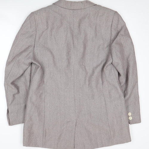 DUO Women's Grey Wool Blazer Size 14