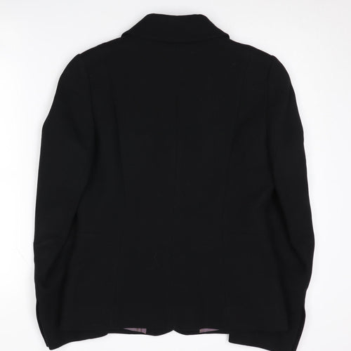 Hobbs Women’s Black Blazer Size 10 with Notch Lapels