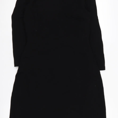 Burberry Women Black Dress UK 6 Long Sleeve Zip
