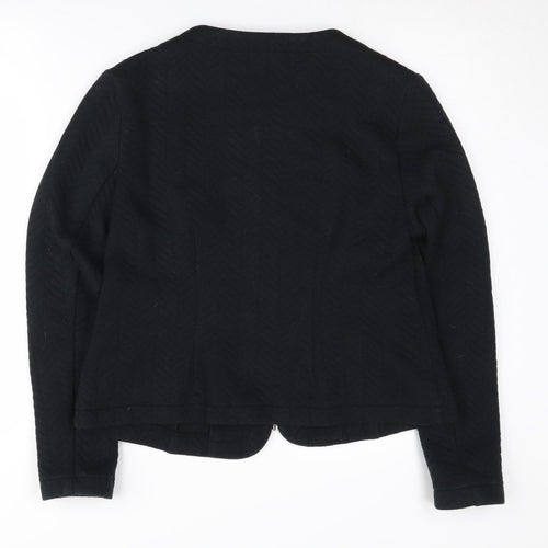 Marks and Spencer Women's Black Zip Jacket Size 14