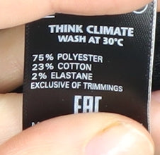 Marks and Spencer Women's Black Zip Jacket Size 14