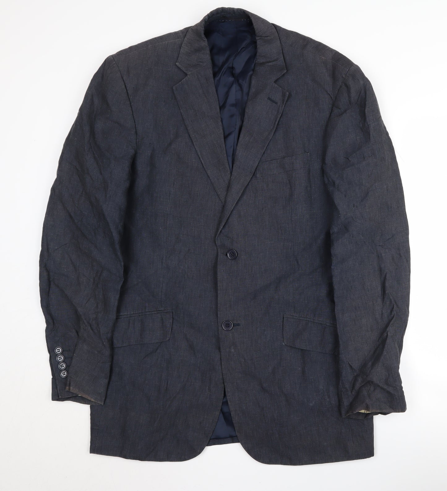 John Lewis Men's Blue Linen Blazer 40L