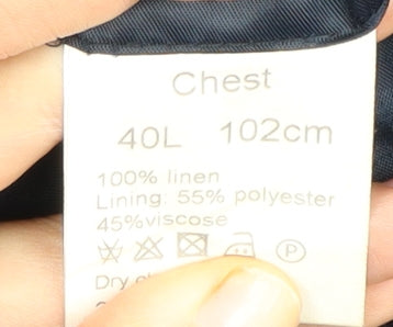 John Lewis Men's Blue Linen Blazer 40L