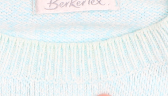 Berkertex Women's Blue Short Sleeve Pullover Jumper