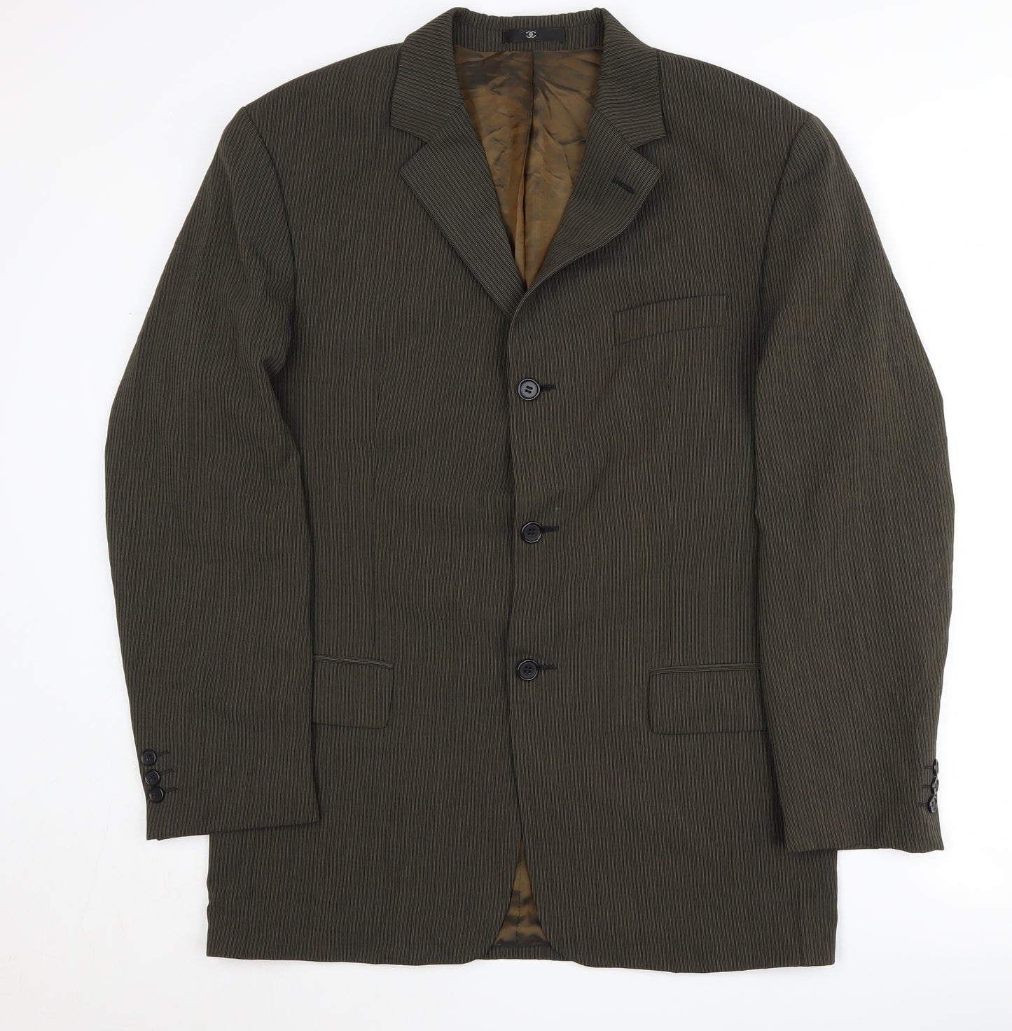 Ciro Citterio Men's Brown Striped Blazer 40L