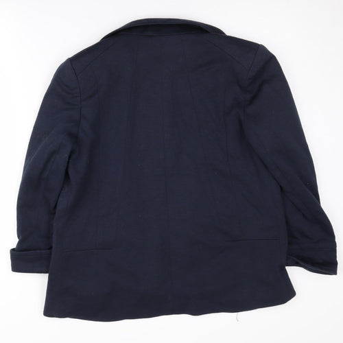 Wallis Women's Blue Blazer, Size 10, Lined Notch Lapel