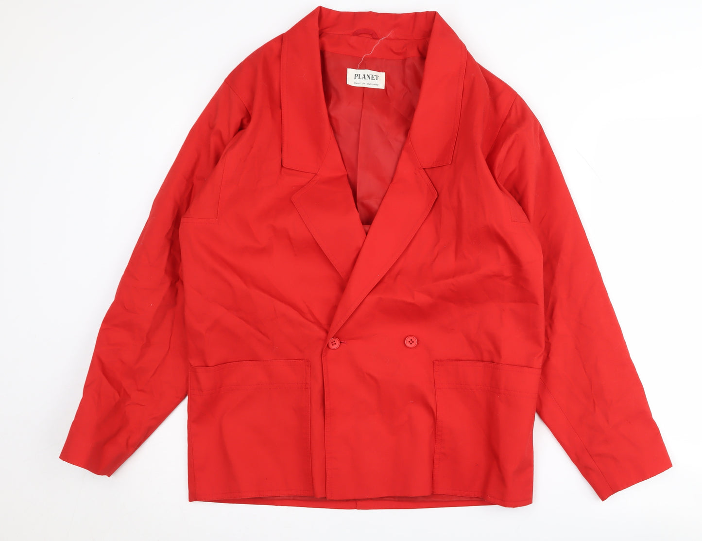Planet Red Women's Blazer Size 12 Classic Notch Lapel