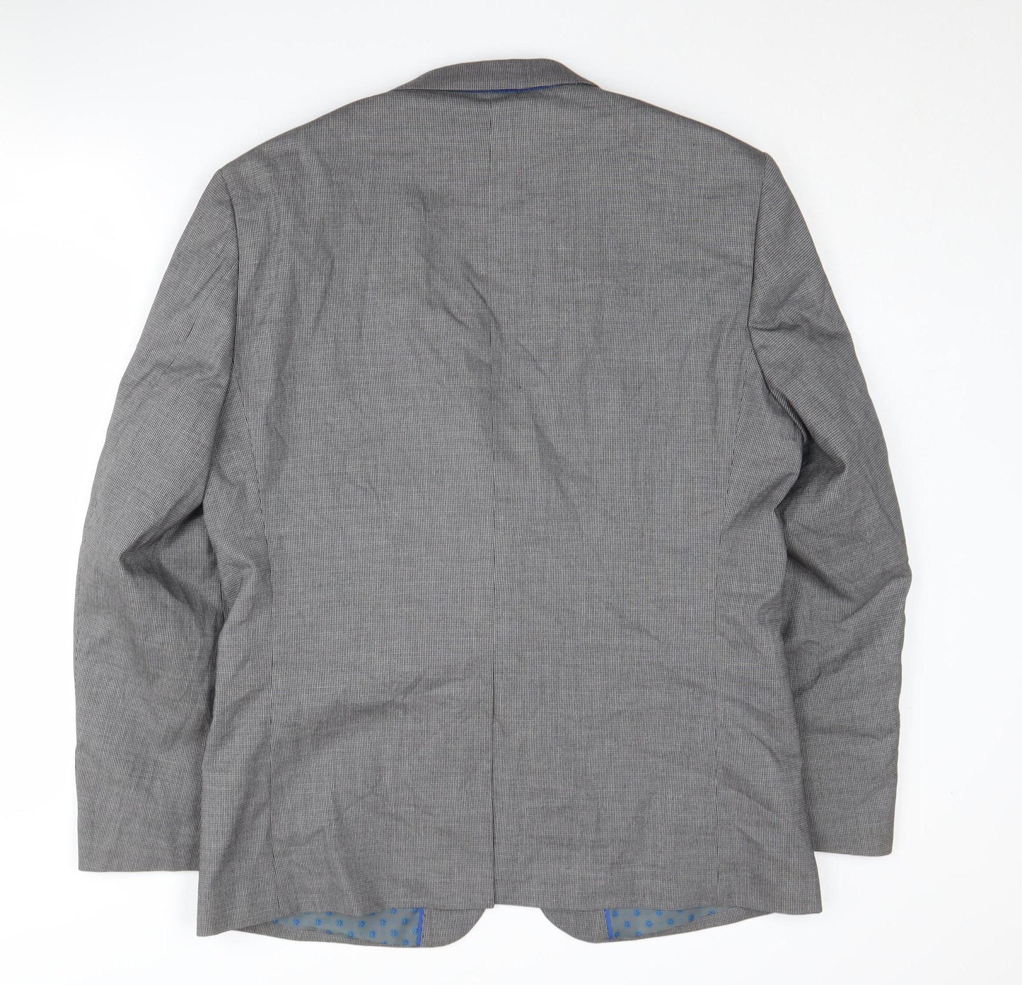 Fellini Men's Grey Blazer 42R Regular Fit Business Jacket