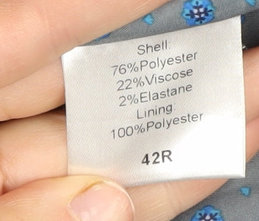 Fellini Tailored Grey Suit Waistcoat Men 42R