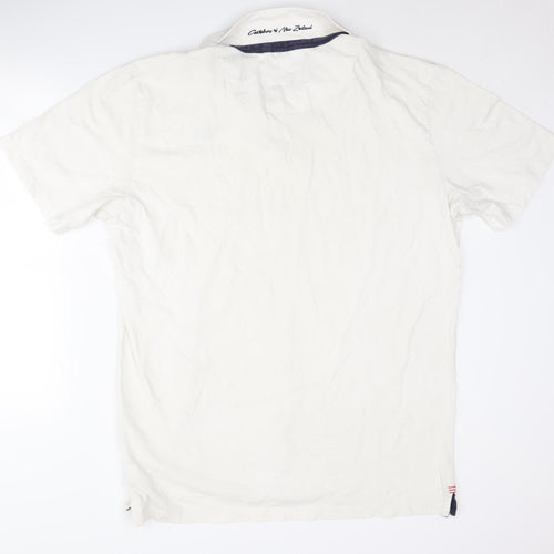 Canterbury Men's White 2XL Polo, Collared Short Sleeve