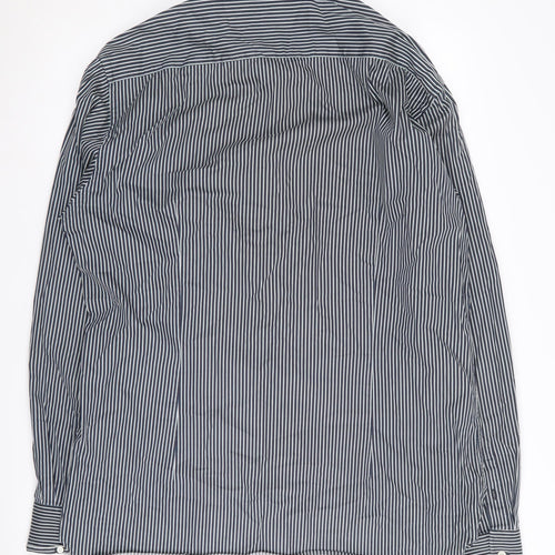 Ted Baker Men’s Blue Striped Button-Up Shirt Size 6